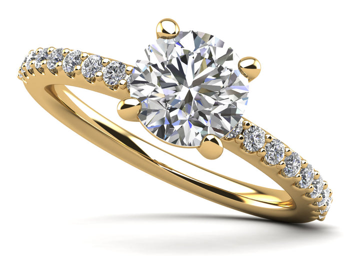 Rani Engagement Ring - Yellow Gold