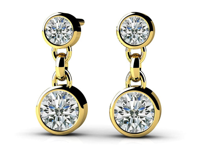 Zoey Earrings - Yellow Gold