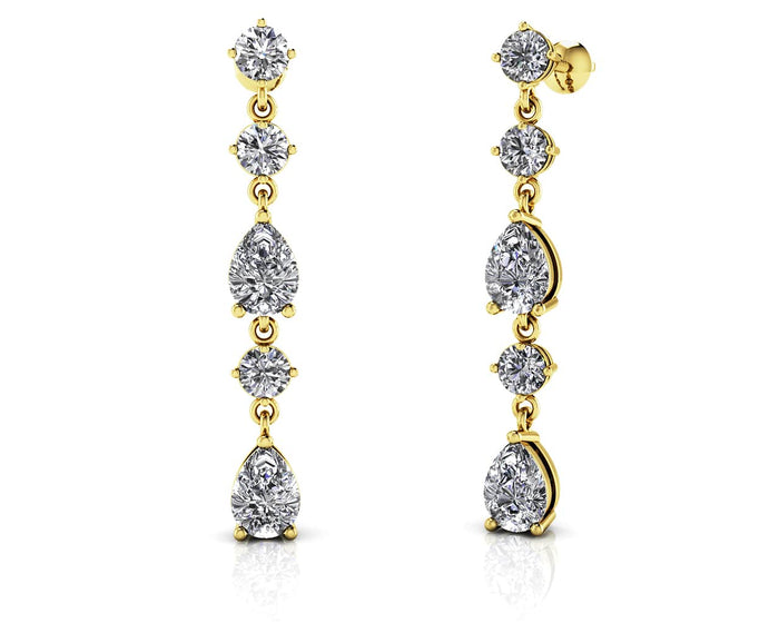 Winter Earrings - Yellow Gold