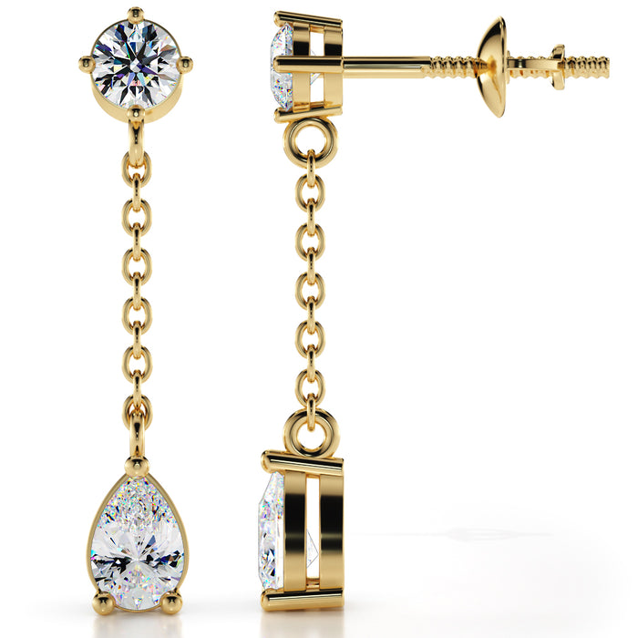 Clover Earrings - Yellow Gold