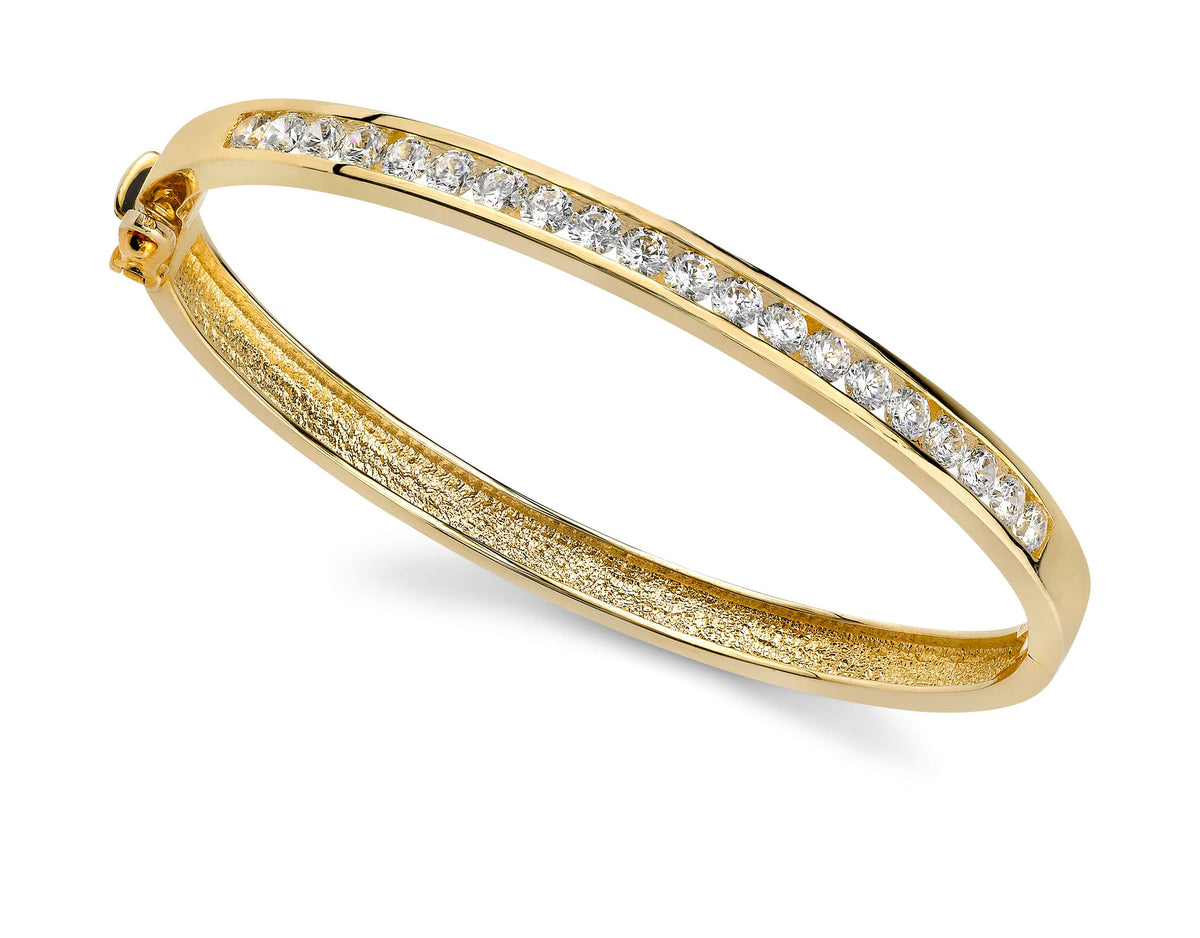 Vera Diamond Bangle - Yellow Gold