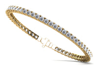 Ava Diamond Bangle - Yellow Gold