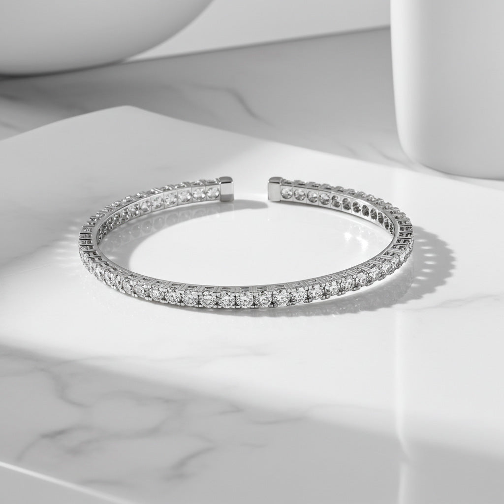 Alina Diamond Bangle - Lifestyle 1