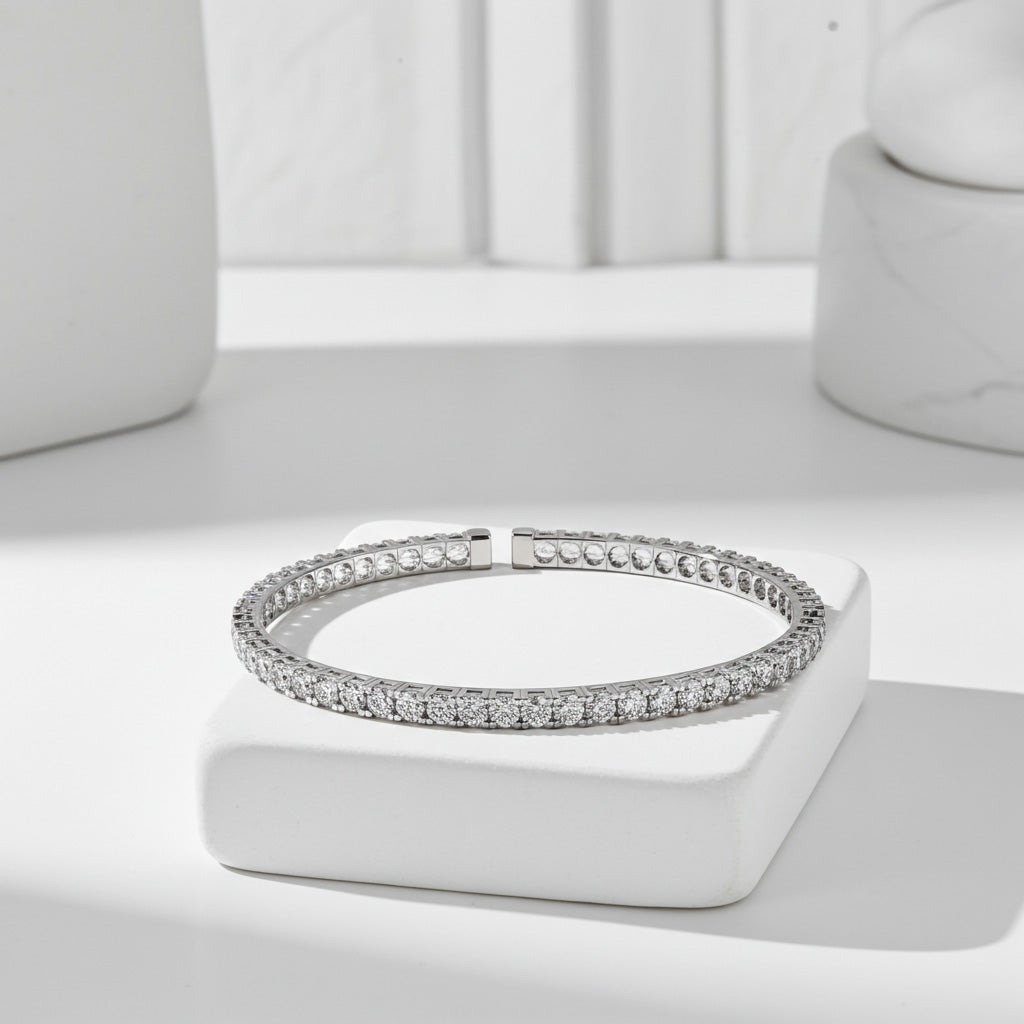 Alina Diamond Bangle - Lifestyle 2