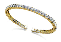 Alina Diamond Bangle - Yellow Gold