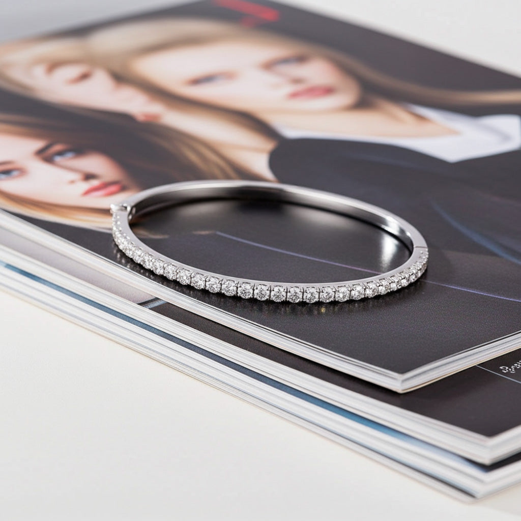 Aria Diamond Bangle - Lifestyle 3
