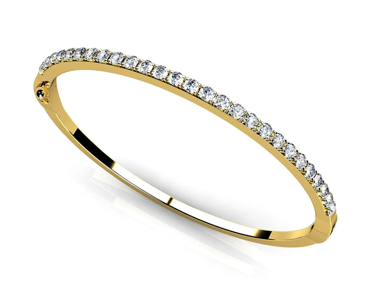 Aria Diamond Bangle - Yellow Gold