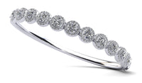 Kaia Diamond Bangle - White Gold