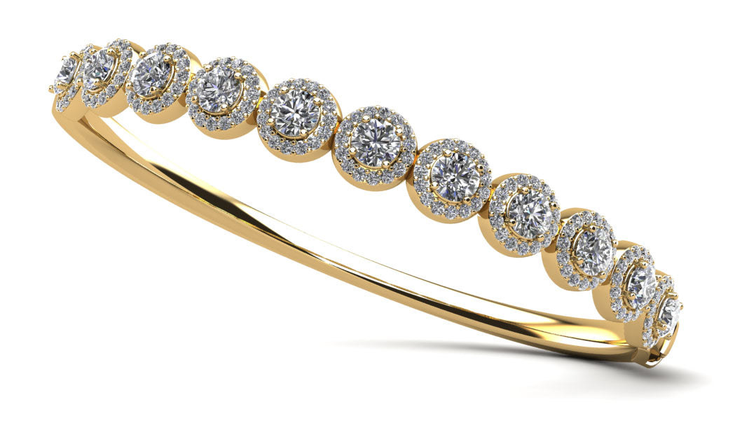 Kaia Diamond Bangle - Yellow Gold
