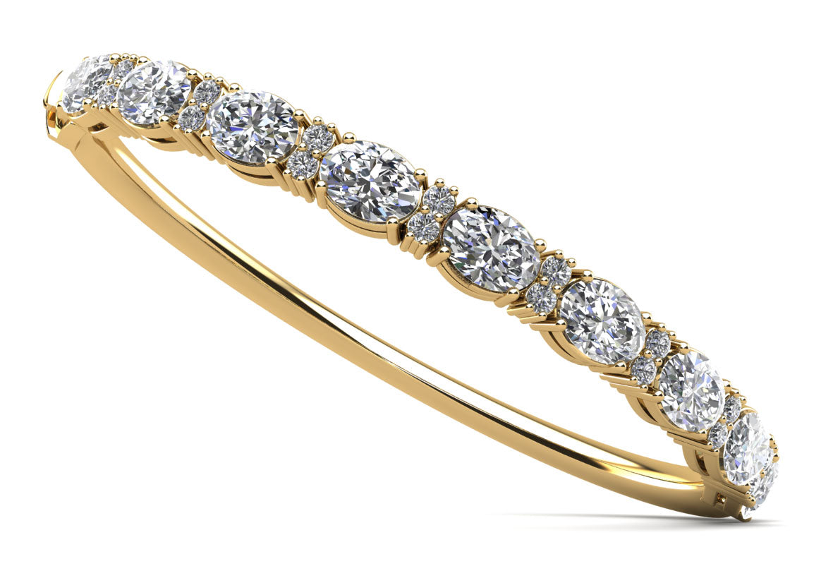 Talia Diamond Bangle - Yellow Gold