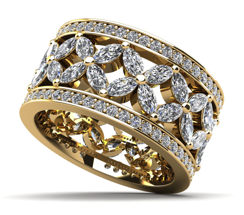 Aria Diamond Ring - Yellow Gold