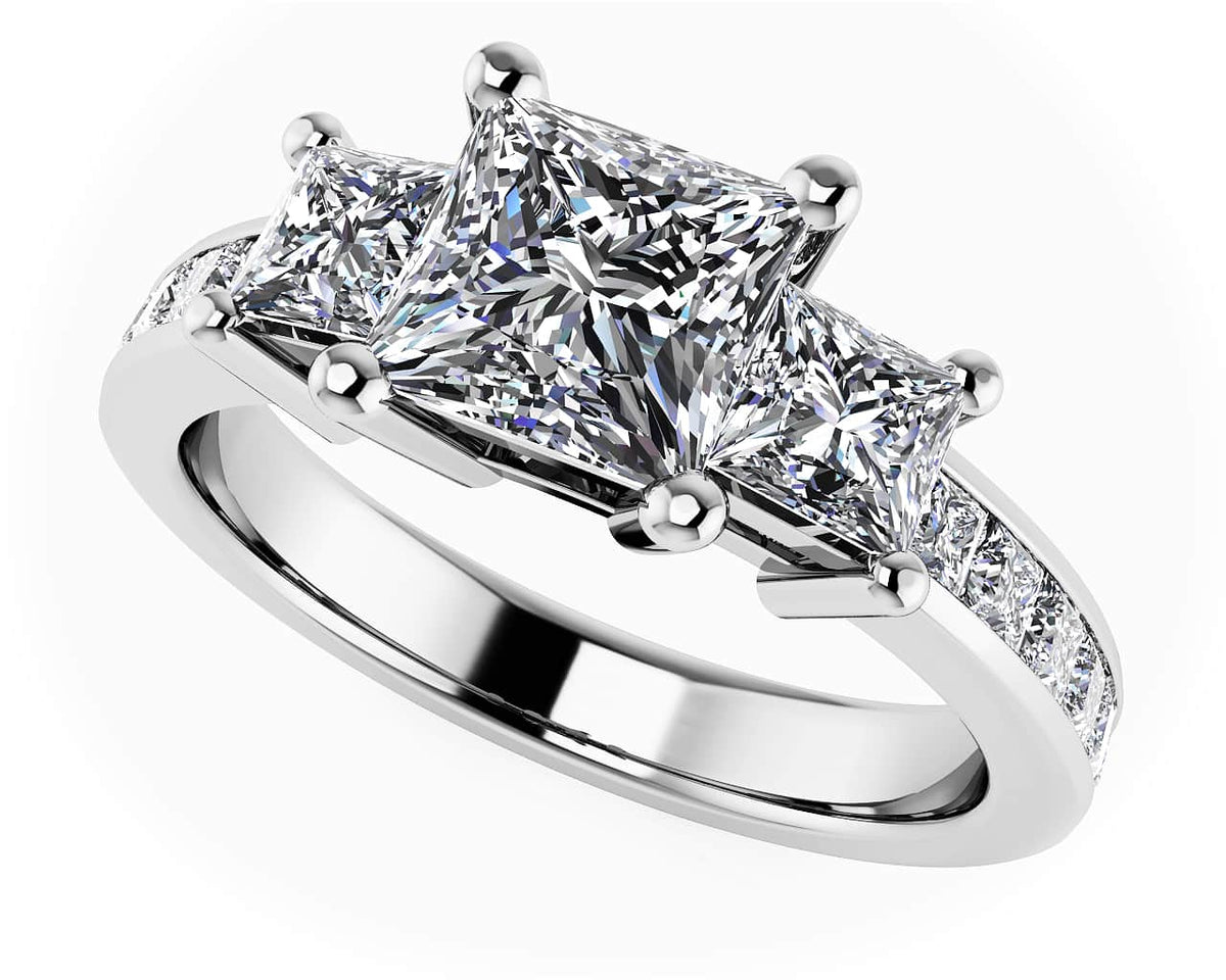 Nina Diamond Ring - White Gold