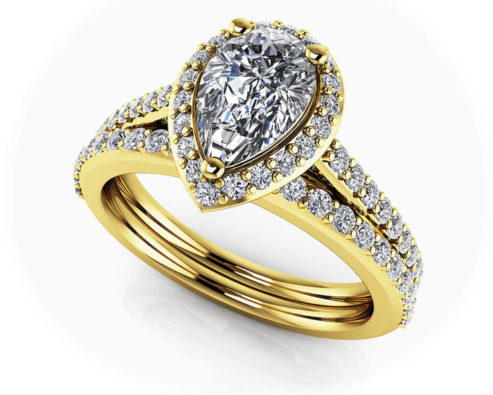 Isla Bridal Set - Yellow Gold