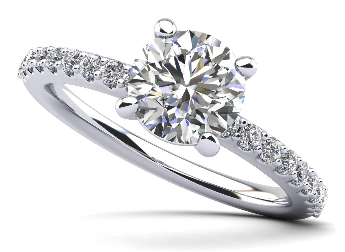 Amara Diamond Ring - White Gold