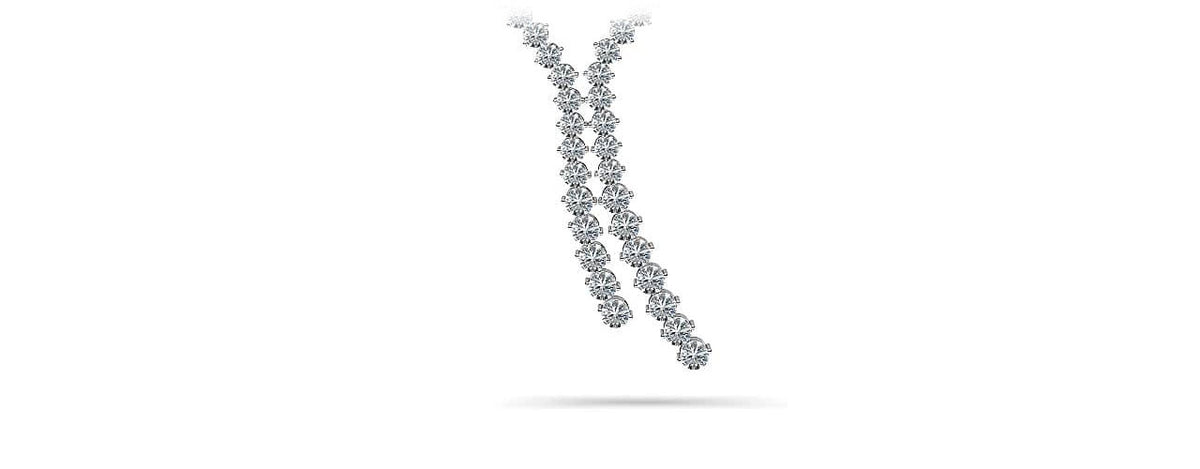 Nova Diamond Necklace - White Gold