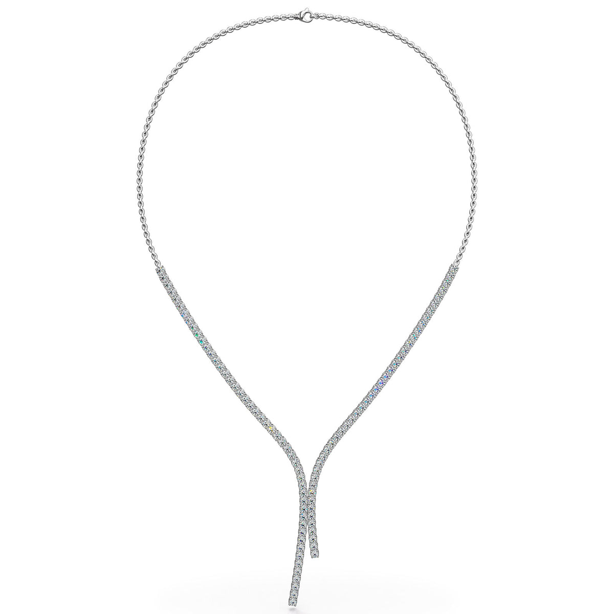 Ava Diamond Necklace - White Gold