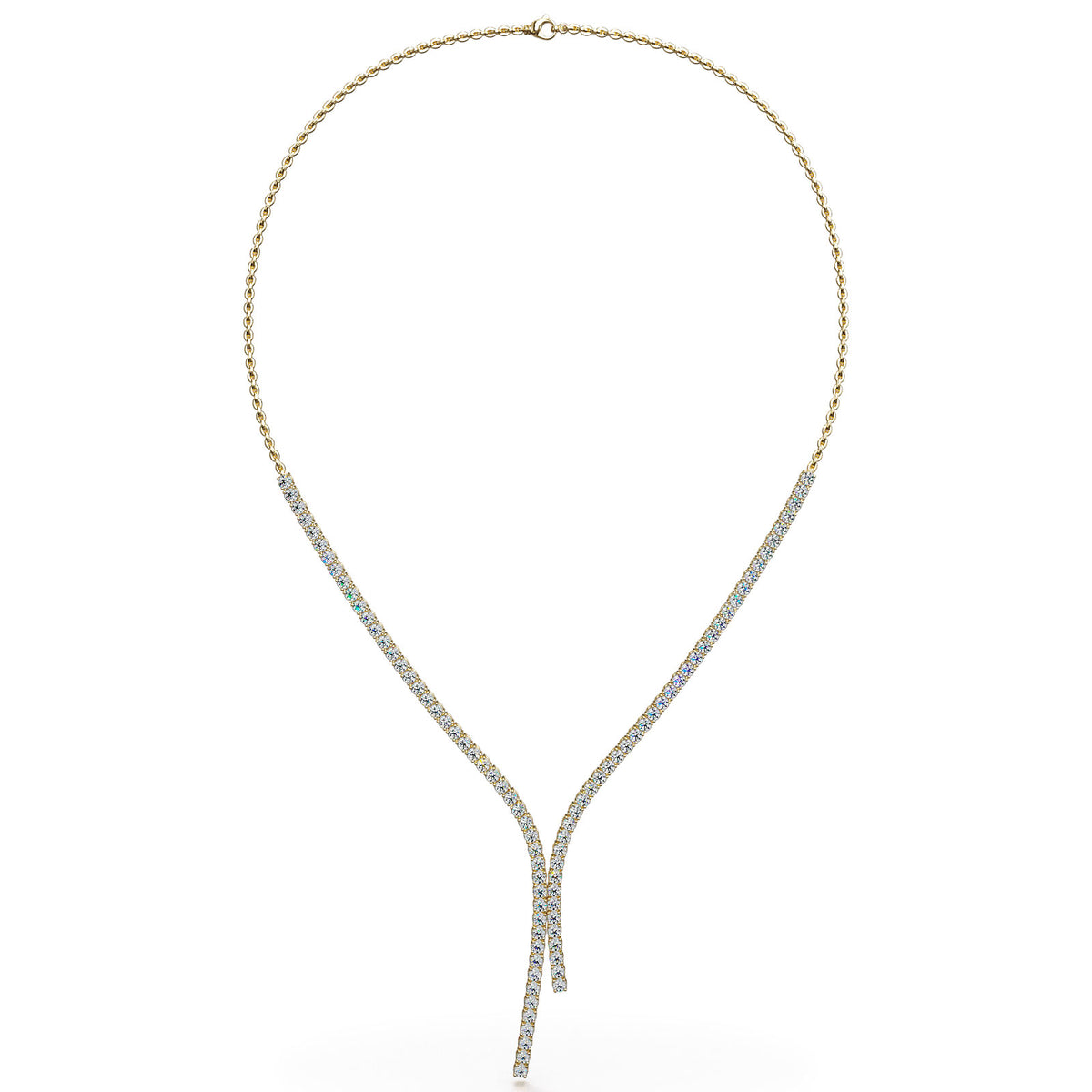 Ava Diamond Necklace - Yellow Gold