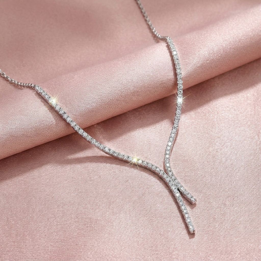 Ava Diamond Necklace - Lifestyle 1