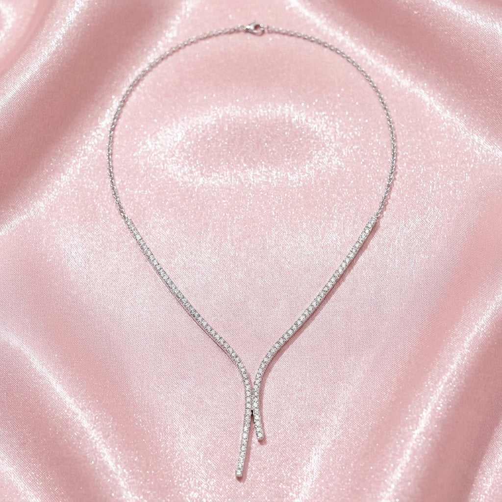 Ava Diamond Necklace - Lifestyle 2