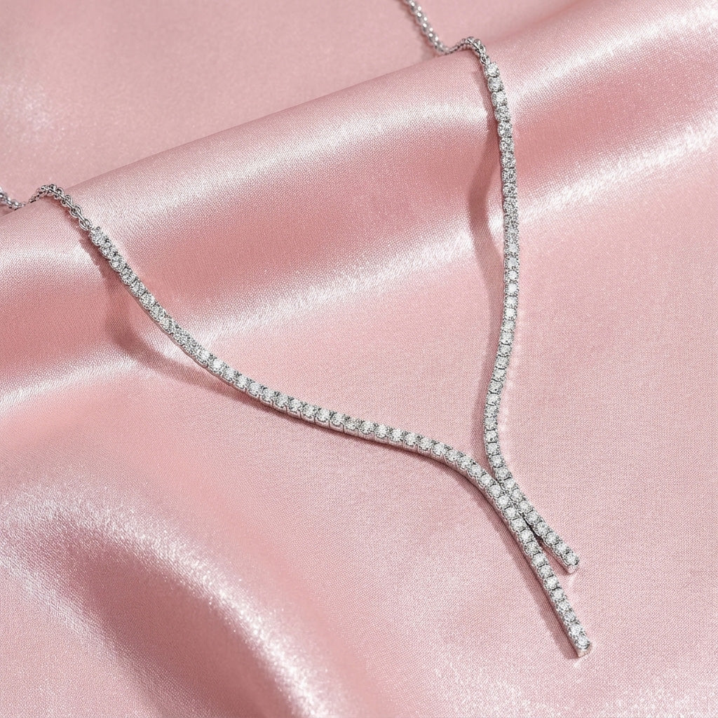 Ava Diamond Necklace - Lifestyle 3