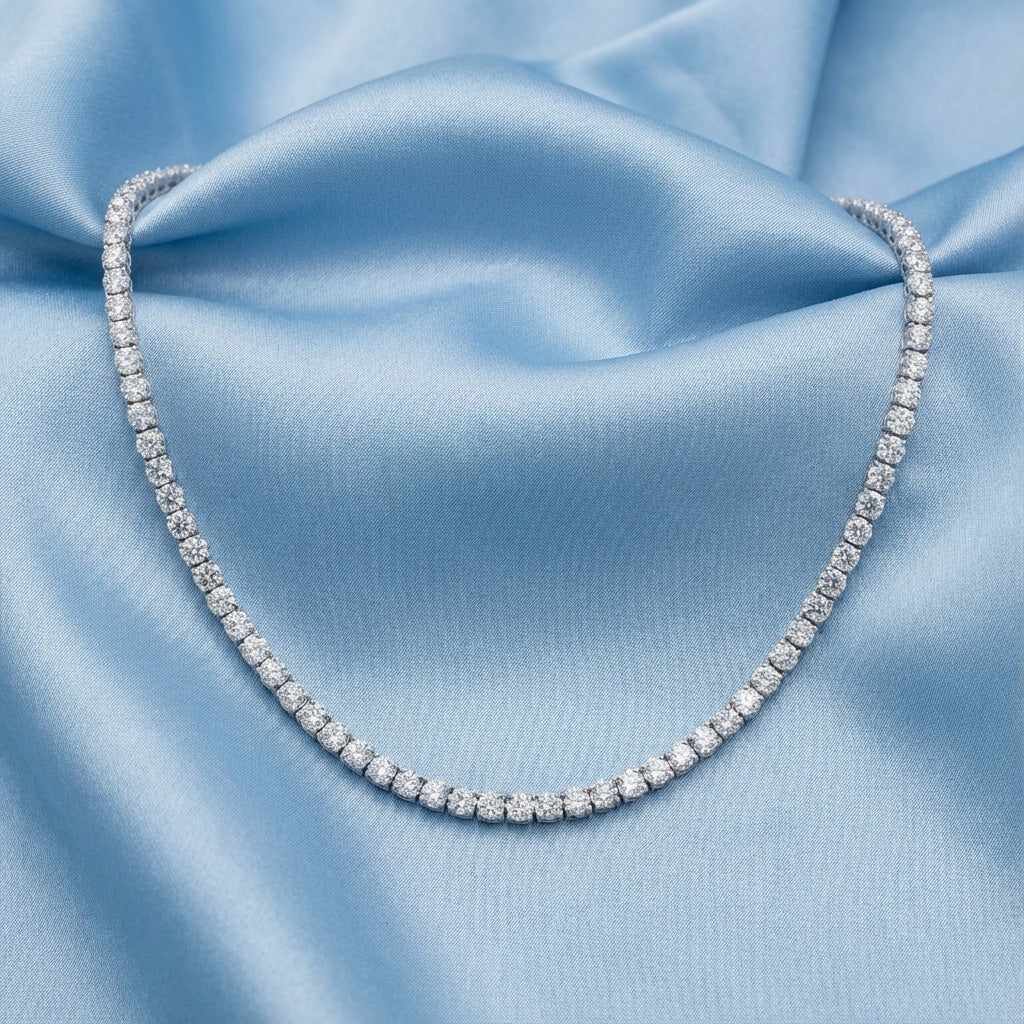 Luna Diamond Necklace - Lifestyle 1