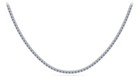 Luna Diamond Necklace - White Gold