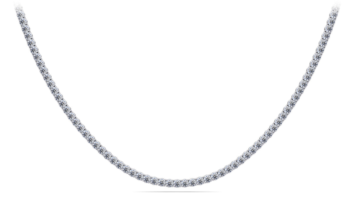 Luna Diamond Necklace - White Gold
