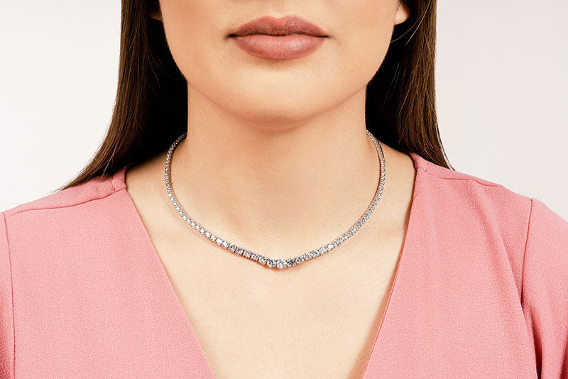Talia Diamond Necklace - Lifestyle 3