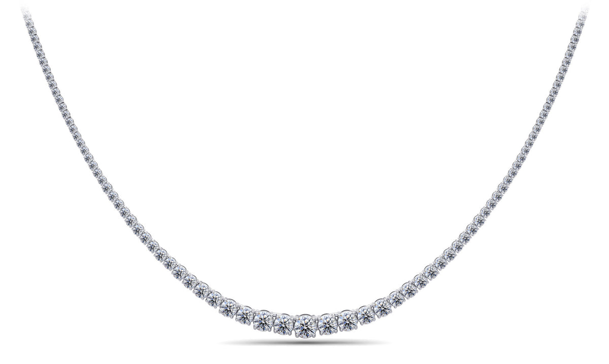 Talia Diamond Necklace - White Gold