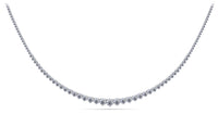 Dahlia Diamond Necklace - White Gold