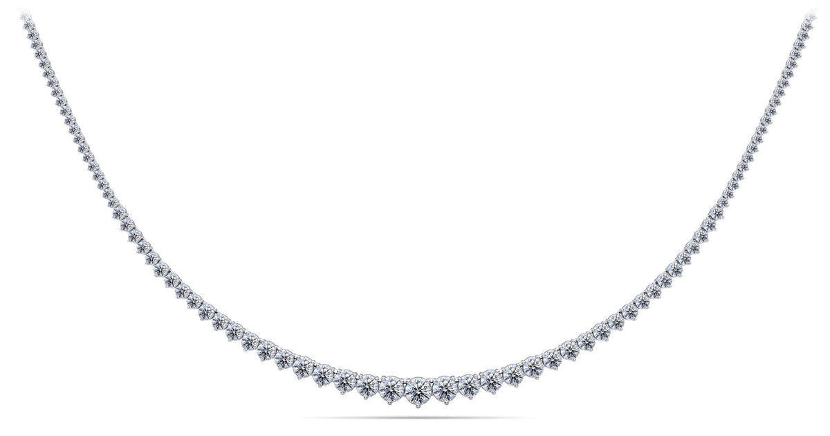Dahlia Diamond Necklace - White Gold