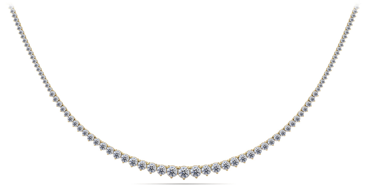 Dahlia Diamond Necklace - Yellow Gold