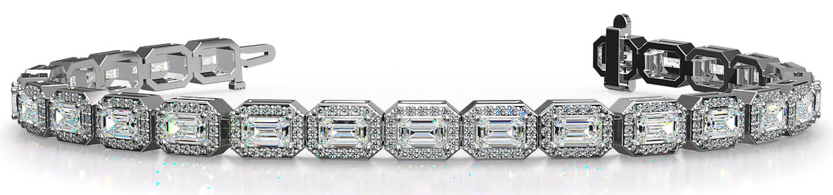 Ava Diamond Bracelet - White Gold