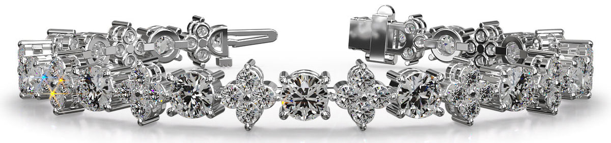 Luna Diamond Bracelet - White Gold