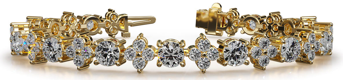 Luna Diamond Bracelet - Yellow Gold