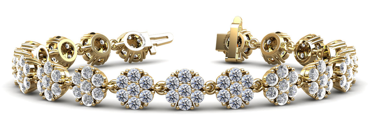 Zara Diamond Bracelet - Yellow Gold