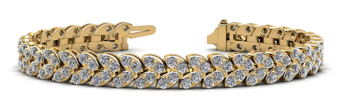 Luna Diamond Bracelet - Yellow Gold