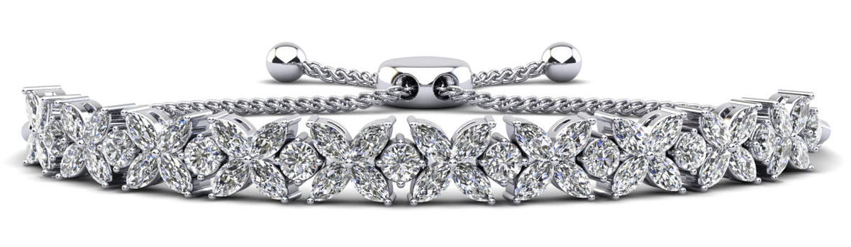 Talia Diamond Bracelet - White Gold
