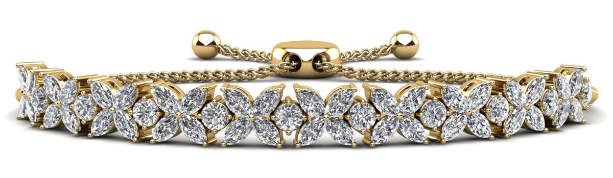 Talia Diamond Bracelet - Yellow Gold