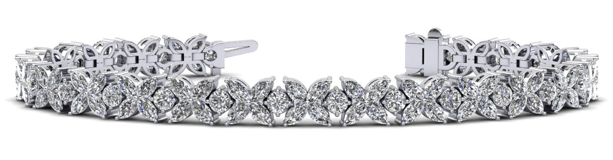 Kaia Diamond Bracelet - White Gold