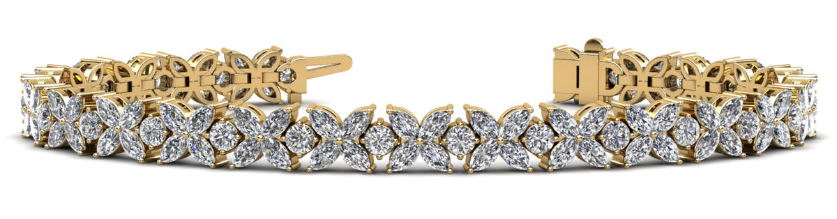Kaia Diamond Bracelet - Yellow Gold
