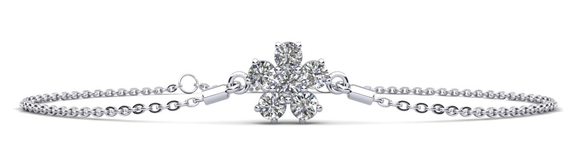 Noor Diamond Bracelet - White Gold