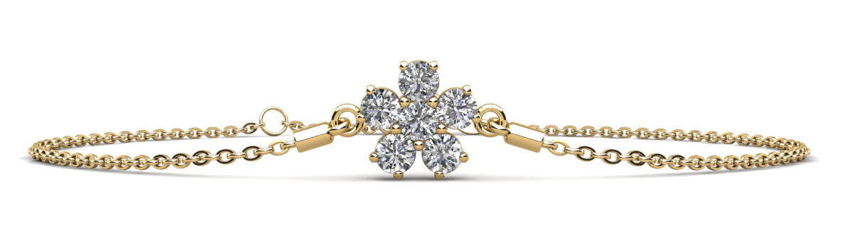 Noor Diamond Bracelet - Yellow Gold