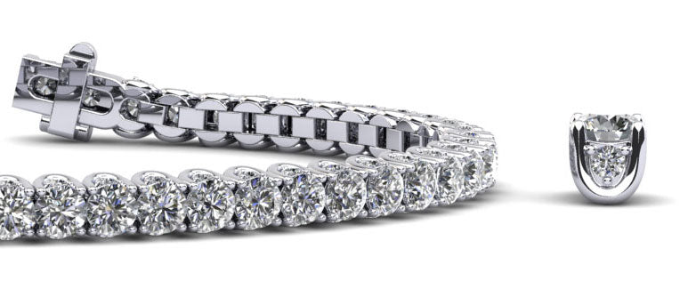 Elara Diamond Bracelet - White Gold