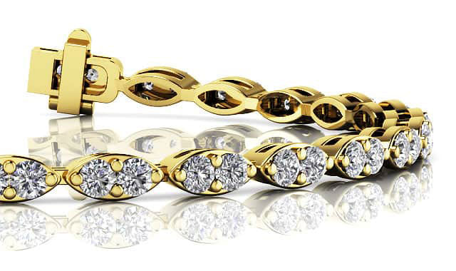 Isla Diamond Bracelet - Yellow Gold
