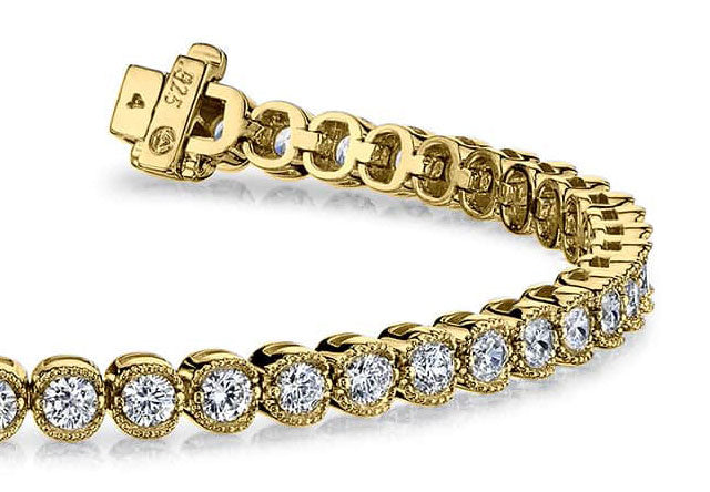 Nina Diamond Bracelet - Yellow Gold