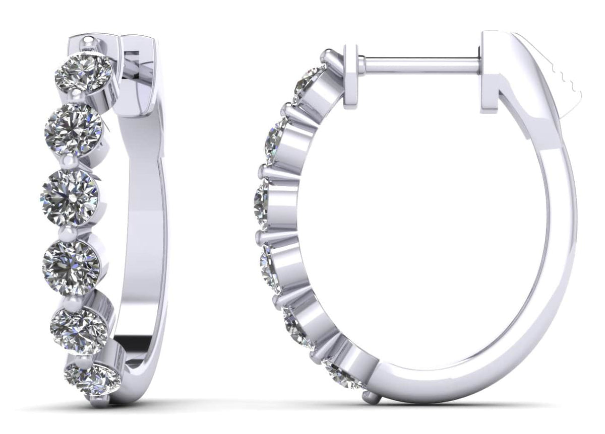 Talia Diamond Earrings - White Gold