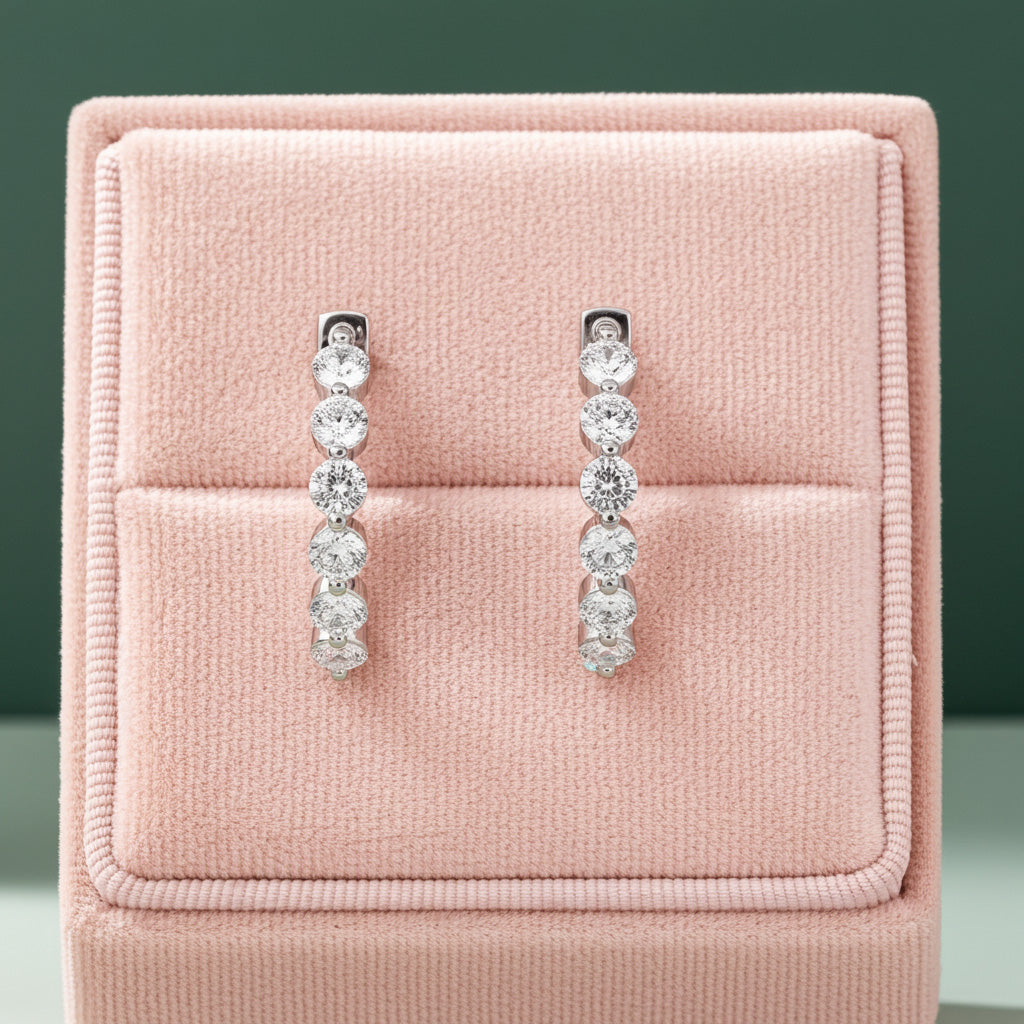 Talia Diamond Earrings - Lifestyle 1