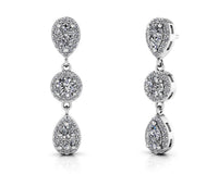 Dahlia Diamond Earrings - White Gold