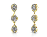 Dahlia Diamond Earrings - Yellow Gold